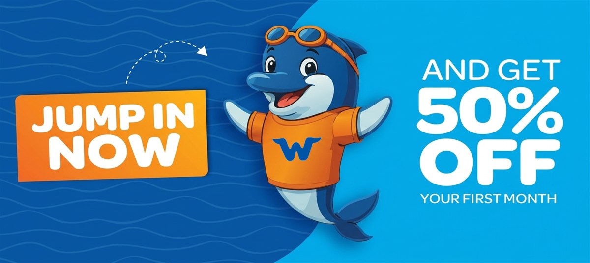 Jump in now and get 50% off your first month at Water Wings.